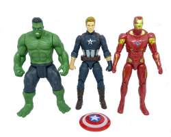 Sada 3ks Figurek - Marvel - Avengers - Iron Man, Hulk, Kapitn Amerika 18cm (nov)  - 139 K
