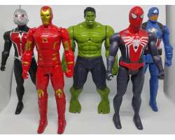 Sada 5ks Figurek - Marvel - Avengers - Iron Man, Hulk, Spiderman, Ant Man, Kapitn Amerika 22cm (nov)  - 599 K